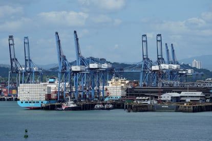 Vista de un puerto en Panamá, el 4 de marzo.