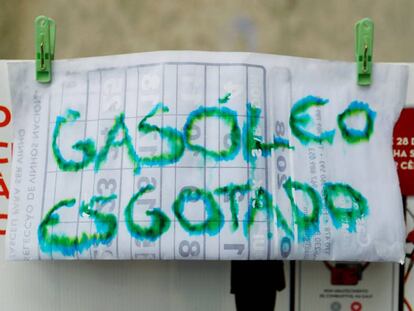 Posto de gasolina no Porto sem óleo diesel.