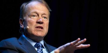 John Chambers, presidente y consejero delegado de Cisco, durante su intervención en el último CES de Las Vegas, el pasado enero.