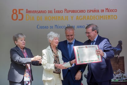 Homenaje al 85 aniversario del exilio español en México en la embajada de España, el 13 de junio de 2024.