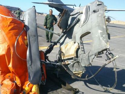 El helicóptero contactó por radio media hora antes del accidente