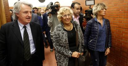 La alcaldesa de Madrid, Manuela Carmena, en la facultad de Derecho de la Universidad Autonoma.