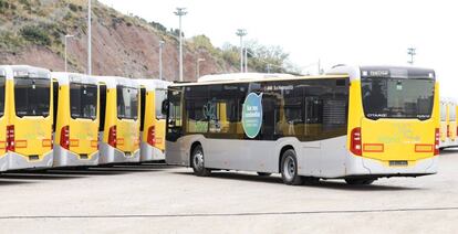 Autobusos elèctrics de l'AMB.