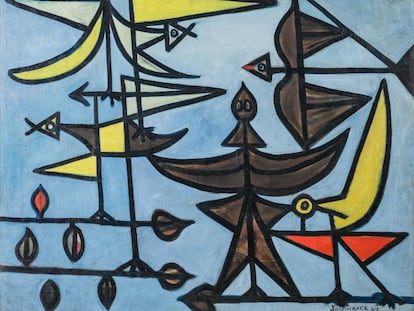 'Pájaros' (1947), obra de Óscar Domínguez.