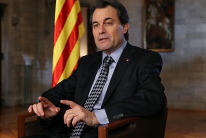 Artur Mas, durante su discurso de fin de año.