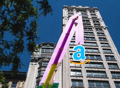 Han hecho falta varias grúas para meter los nuevos muebles de Jeff Bezos en su ático de Manhattan.