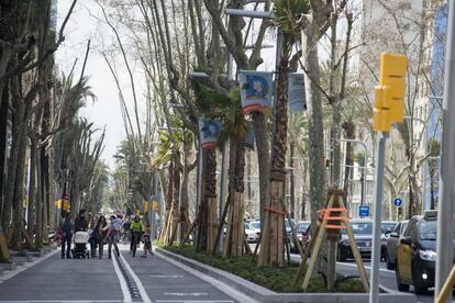 L'avinguda Diagonal reformada.