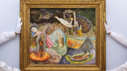 'Las distracciones de Dagoberto': Óleo sobre tela, Leonora Carrington (1954).