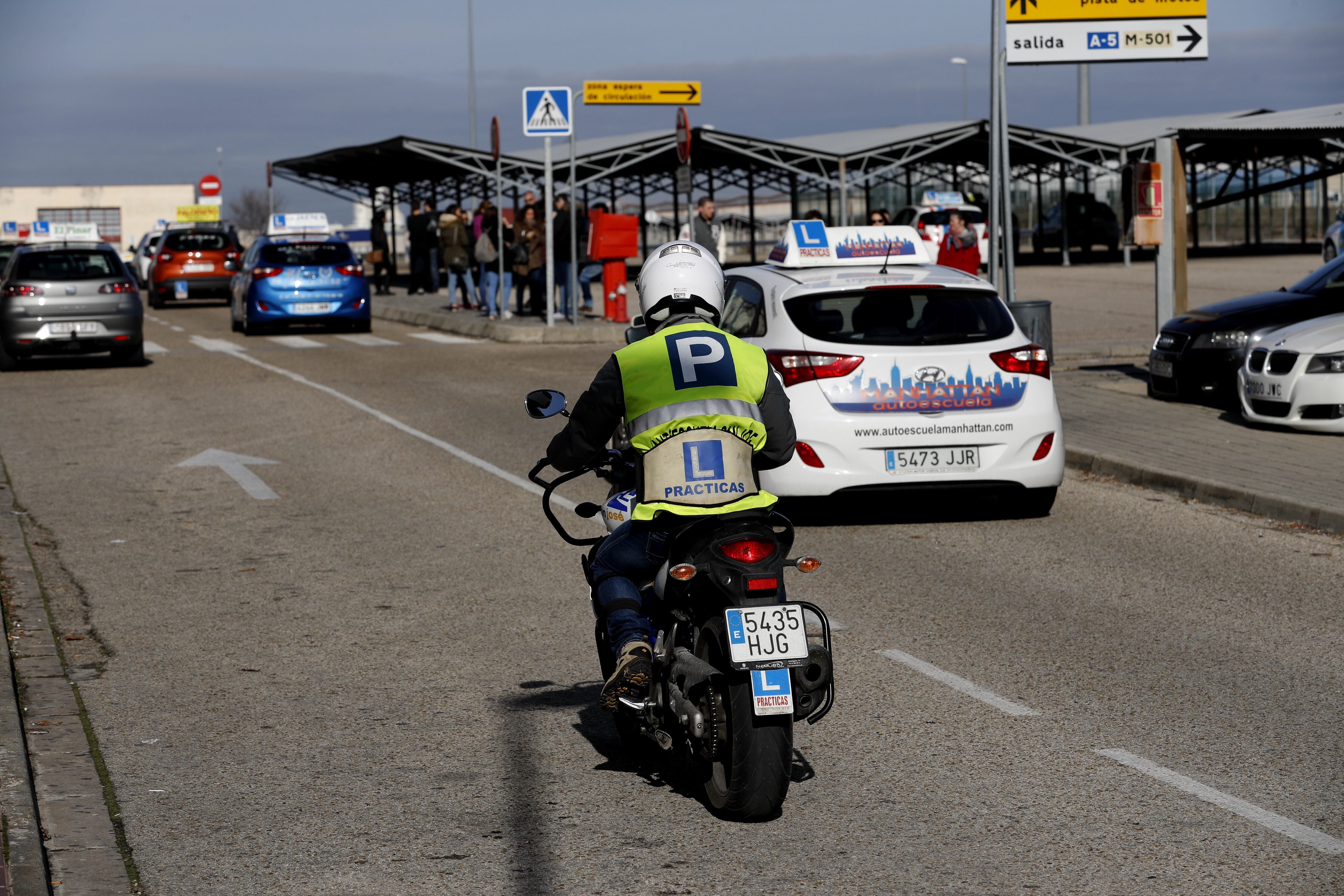 Centro de exámenes para permisos de conducir de la DGT en Móstoles. 