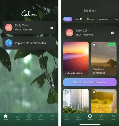 Calm para iOS (también Android).