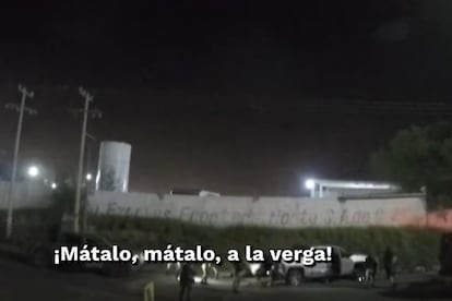 Captura del video de El Universal del momento en que el militar ordena el asesinato.