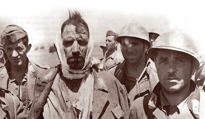 Prisioneros italianos en Sicilia.