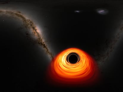 NASA imagen simulada agujero negro