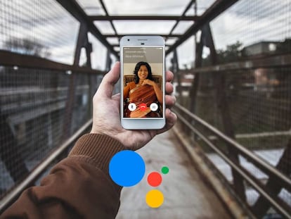 Llamadas vídeo WhatsApp con el asistente de Google.