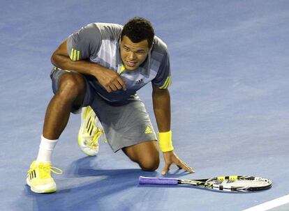 Tsonga, durante el partido.