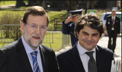 Mariano Rajoy y Jorge Moragas.