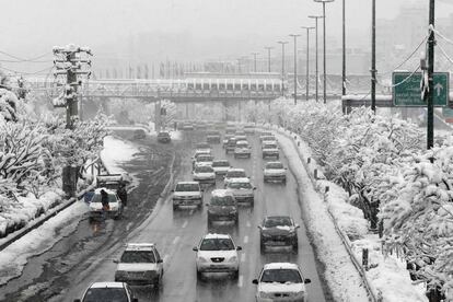 Nevada en Teher&aacute;n (Ir&aacute;n) el pasado domingo.