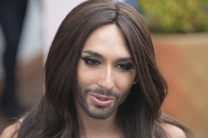 A cantora Conchita Wurst, em Madri.