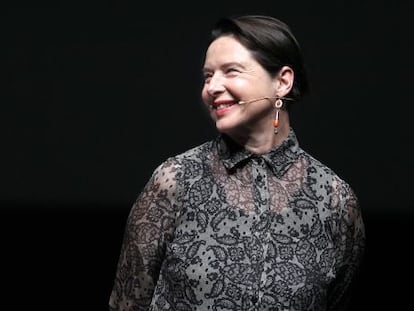 Isabella Rossellini en la presentación de 'Green Porno, Live on Stage'.