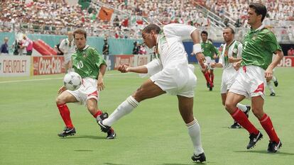 El partido en Orlando entre mexicanos e irlandeses. 