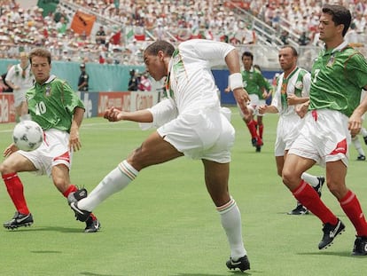 El partido en Orlando entre mexicanos e irlandeses. 