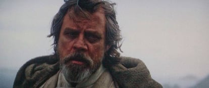 Los 30 segundos de Mark Hamill como Luke Skywalker en 'Star Wars: El despertar de la fuerza' le salieron muy rentables: entre uno y tres millones de euros.
