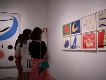 La exposición 'Miro y la poesía' en la fundación Mapfre.