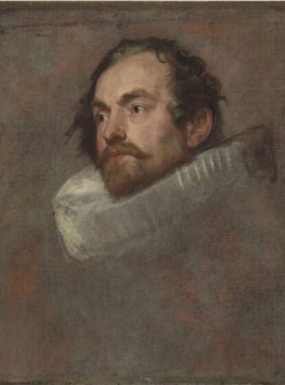 El retrato identificado como un 'van dyck' auténtico.