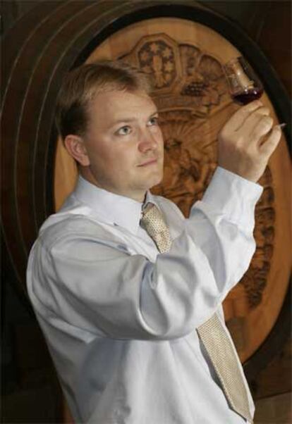 Christopher White, director de Denbies Wine Estate, en Surrey.