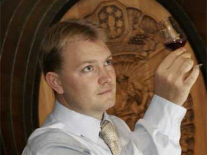 Christopher White, director de Denbies Wine Estate, en Surrey.