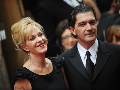 Antonio Banderas y Melanie Griffith, en la gala de los Tony de 2010.