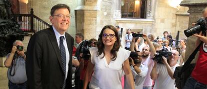 El presidente de la Generalitat, Ximo Puig, y la vicepresidenta, Mònica Oltra.