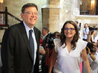 El presidente de la Generalitat, Ximo Puig, y la vicepresidenta, Mònica Oltra.