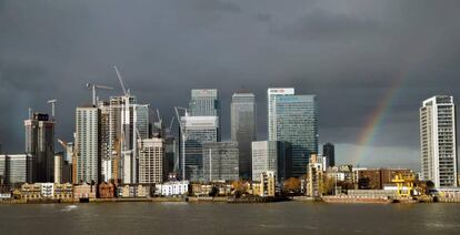 Distrito financiero de Canary Wharf, en el este de Londres.