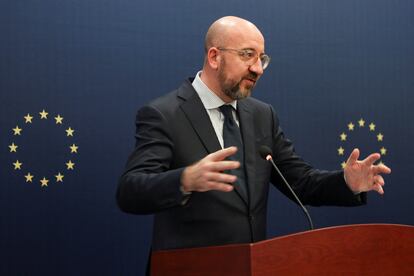 El presidente del Consejo Europeo, Charles Michel, este mes.