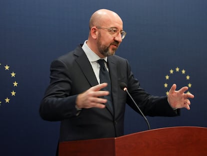 El presidente del Consejo Europeo, Charles Michel, este mes.