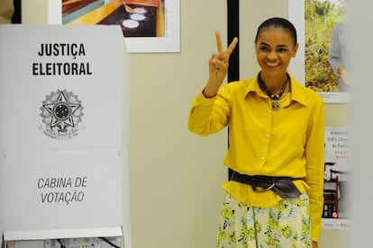 Marina Silva, nas elei&ccedil;&otilde;es de 2014.