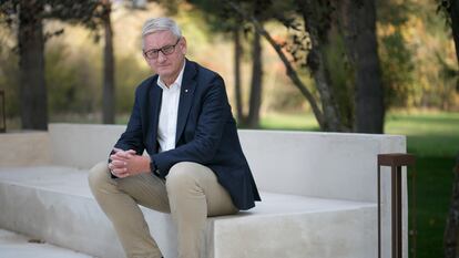 Carl Bildt, ex primer ministro de Suecia, este miércoles en Rascafría (Madrid).