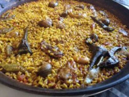 Paella de Que si quieres arroz Catalina.