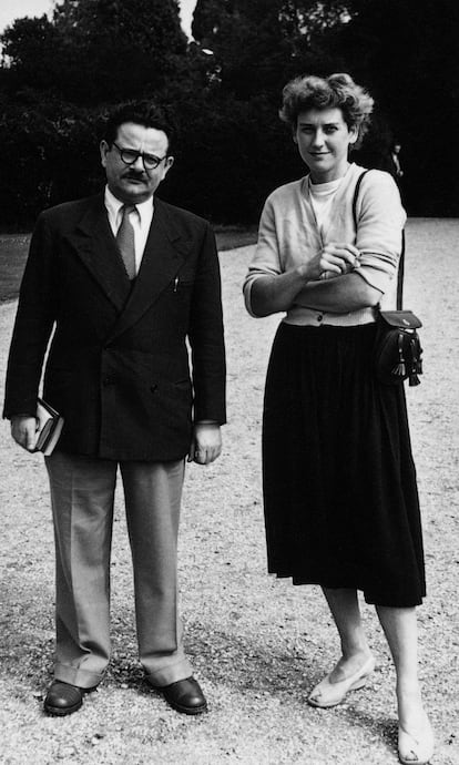 Elias Canetti y Clement Glock, en Bryanston, en 1948.