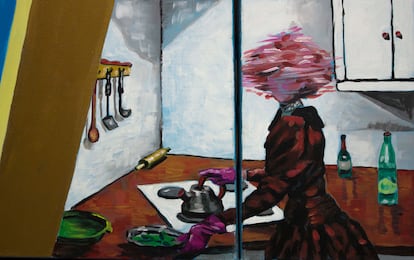 Detalle del cuadro 'La artista 2' (1999). 