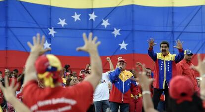 Maduro en el cierre de campaña.