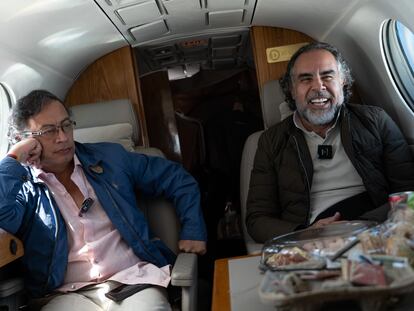 El presidente Petro y su recién designado embajador en Venezuela, Armando Benedetti, durante la campaña electoral.