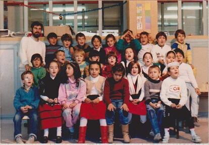 La clase de Francisco José García Galán del curso 87-88.