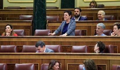 La portavoz de EH Bildu, Mertxe Aizpurua, el pasado 22 de febrero durante una sesión de control al Gobierno en el Congreso de los Diputados.