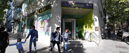 Una sucursal de Bankia, en Madrid.