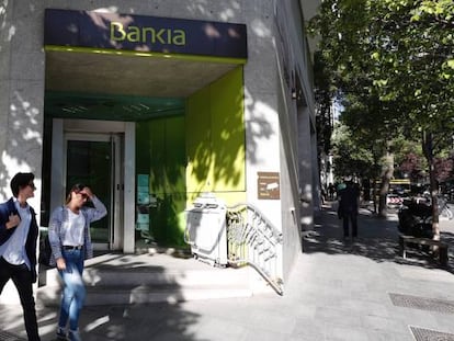 Una sucursal de Bankia, en Madrid.