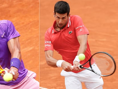 La final del Masters Roma 2021 entre Nadal y Djokovic, en imágenes