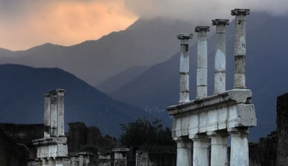 Las ruinas de Pompeya.