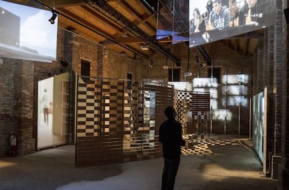 Un aspecto del pabellón catalán en la Bienal de Venecia.
